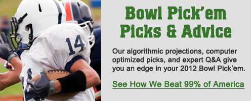 Picks & strategy for 2012 college bowl pick'em contests.